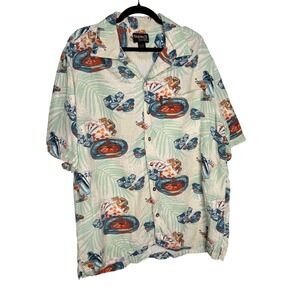 Guide Series Roulette Gambling Cards Craps Martini Mens‎ Button Shirt